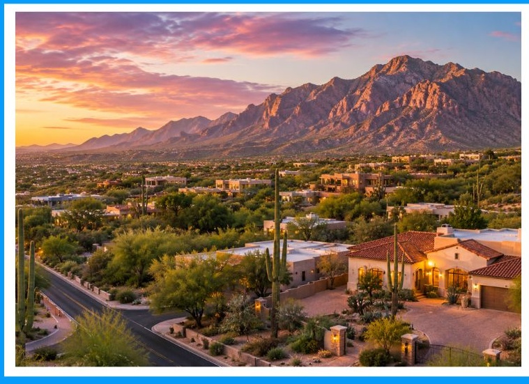 Catalina Foothills at sunset
